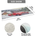 thumbnail image 2 of Coolnut Red Truck Farm Christmas Bathroom Rugs Floor Mats Non-Slip Soft Absorbent Microfibers Plush Bath Rugs for Bath Kitchen Shower Floor Home Decor Gifts, 2 of 7