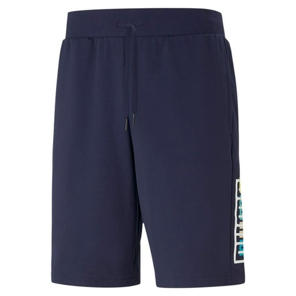 Men's Puma Peacoat Summer Court Graphic Shorts - L