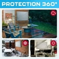 thumbnail image 4 of Garnetics 80-85” Outdoor TV Cover Waterproof and Weatherproof Outside Television Protector, Gray, 4 of 7