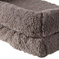 thumbnail image 5 of Happy Hounds Millie Medium Sherpa Sofa Style Dog Bed, Fossil, 5 of 6