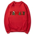 thumbnail image 2 of IROINNID Christmas Sweatshirts for Women Crewneck Letter Printing Pullover Long Sleeve Loose Fit Top Holiday Casual Shirt,Red, 2 of 3