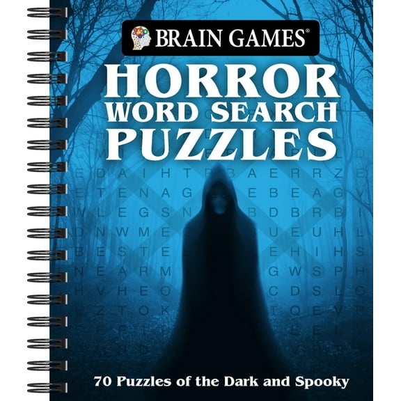 Brain Games Brain Games - Horror Word Search Puzzles: 70 Puzzles of the Dark and Spooky, (Spiral-Bound)