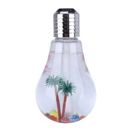 

Livesture Colorful Light Bulb Humidifier Air Ultrasonic USB Essential Oil Diffuser Atomizer Freshener Mist Maker For Home Office Silver USB