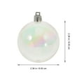thumbnail image 4 of EeaseMX 12 bolas transparentes decorativas navideñas con burbujas perladas de colores., 4 of 7