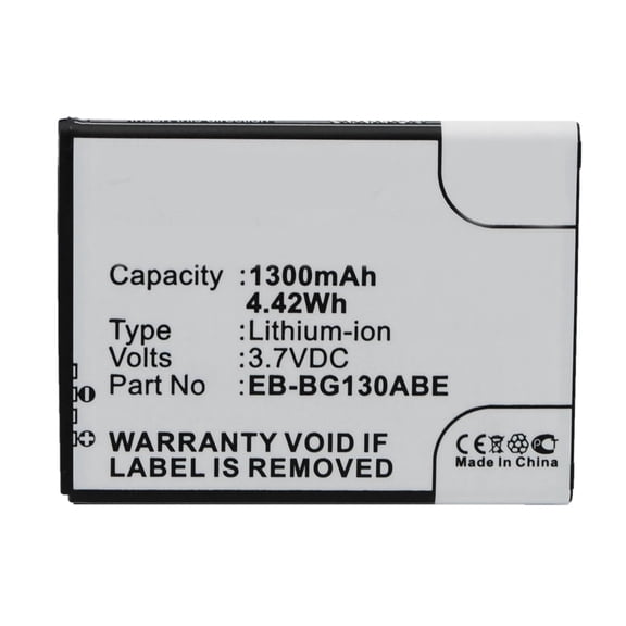 Batteries N Accessories BNA-WB-L3576 Cell Phone Battery - Li-Ion, 3.7V, 1300 mAh, Ultra High Capacity Battery - Replacement for Samsung EB-BG130ABE Battery