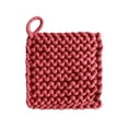 thumbnail image 2 of 3PC Square Shape Absorbent Drink Coasters,4.72inch Woven Cotton and Linen Mats,Heat Resistant Tabletop Protection for Coffee,Beer,Mugs,Home Decor, 2 of 5