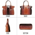 thumbnail image 2 of LHSHID Women Purse Satchel Bag Long Crossbody Classy Tote Bag Top Handle Vegan Leather Ladies Handbags Embossed Pattern, 2 of 7
