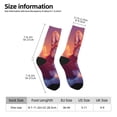 thumbnail image 2 of Fotbe Sunset Cloud Corgi Calcetas Largas con Estampado para Hombre y Mujer – Calcetas de Compresión Transpirables y Elásticas, Viajar y Uso Diario Talla 5-11, 2 of 6