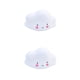 thumbnail image 3 of Ounissouiy Cute Clouds Stars Moon Appease Glow Night Light Luz de alimentación Bebé Juguete para dormir Niños Regalos de Navidad para Año Nuevo nube blanca 2piezas Ounissouiy CBP095244, 3 of 6