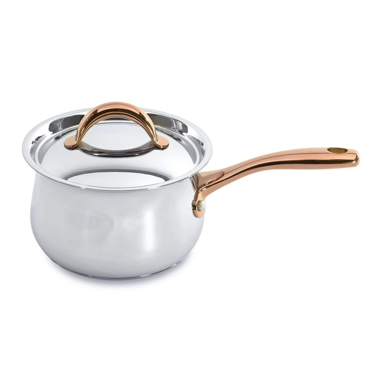 Stainless Steel 12piece Pot Set with Gold-plated Handle Double