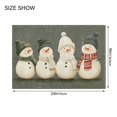 thumbnail image 4 of Yayeee Bath Rug for Bathroom Floor Non Slip Rectangle Fluffy Soft Absorbent Mat, 16"x24", Gray Snowmen, 4 of 7
