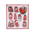 thumbnail image 2 of Christmas Wooden Mini Santa Snowman Pendant Desktop Small Christmas Tree Decorative Accessories Props, 2 of 9