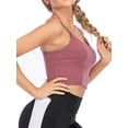 thumbnail image 2 of YouLoveIt Women Sexy Vest Thin Shoulder Strap Vest Tank Tops Solid Color Yoga Vest Padded Vest Casual Sling Tank Tops Girls Ladies Sexy Vest Strappy Bra, 2 of 7
