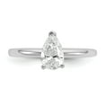 thumbnail image 4 of Auriga 14k White Gold 3/4 carat LG Diamond Pear Solitaire Engagement Ring for Women Size 7, 4 of 6