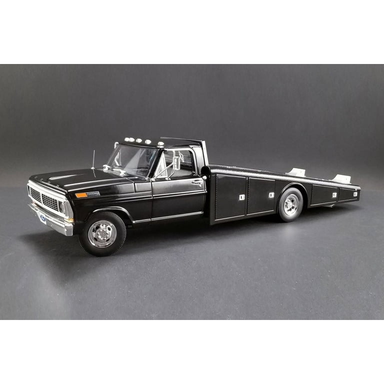 1970 Ford F-350 Ramp Truck, Black - Acme 1801400 - 1/18 Scale 1970 Ford F-350 Ramp Truck, Black - Acme 1801400 - 1/18 Scale