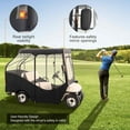 thumbnail image 5 of Golf Cart Enclosure 4 Passenger, 420D Polyester Cover with Clear Windows - Club Car/EZGO - Sunproof, Waterproof, Dustproof Golf Cart Cover, 5 of 7