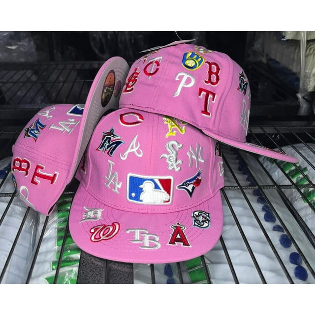 New Era Men's MLB Well-Crafted Teams Patch Logos Cap All-star 59FlFTY Fitted Hat