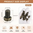 thumbnail image 2 of Uxcell 20Pcs 1/4x10 (1/4-20UNC) Tornillos para Aspas de Ventilador de Techo, Cobre, 2 of 6