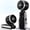 Black, variant on ILHHTCN Mini Portable Handheld Turbo Fan, 5-Speed High-Velocity Small Pocket Fan with Rechargeable 4000mAh Battery, 180° Foldable Personal Neck Desktop Fan for Travel Beach Vacation Gifts