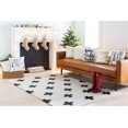 thumbnail image 2 of Contemporary Heidi Collection Area Rug in Black Cross Color and Rectangle, Runner Shape, 2 of 3