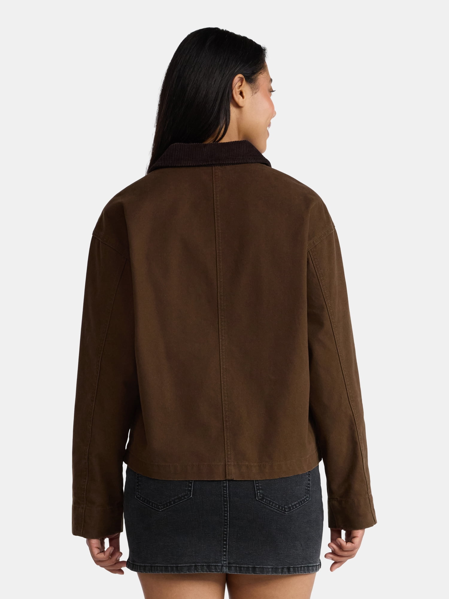 Madden NYC Women's Cotton Canvas Utility Jacket, Sizes XXS-XXL