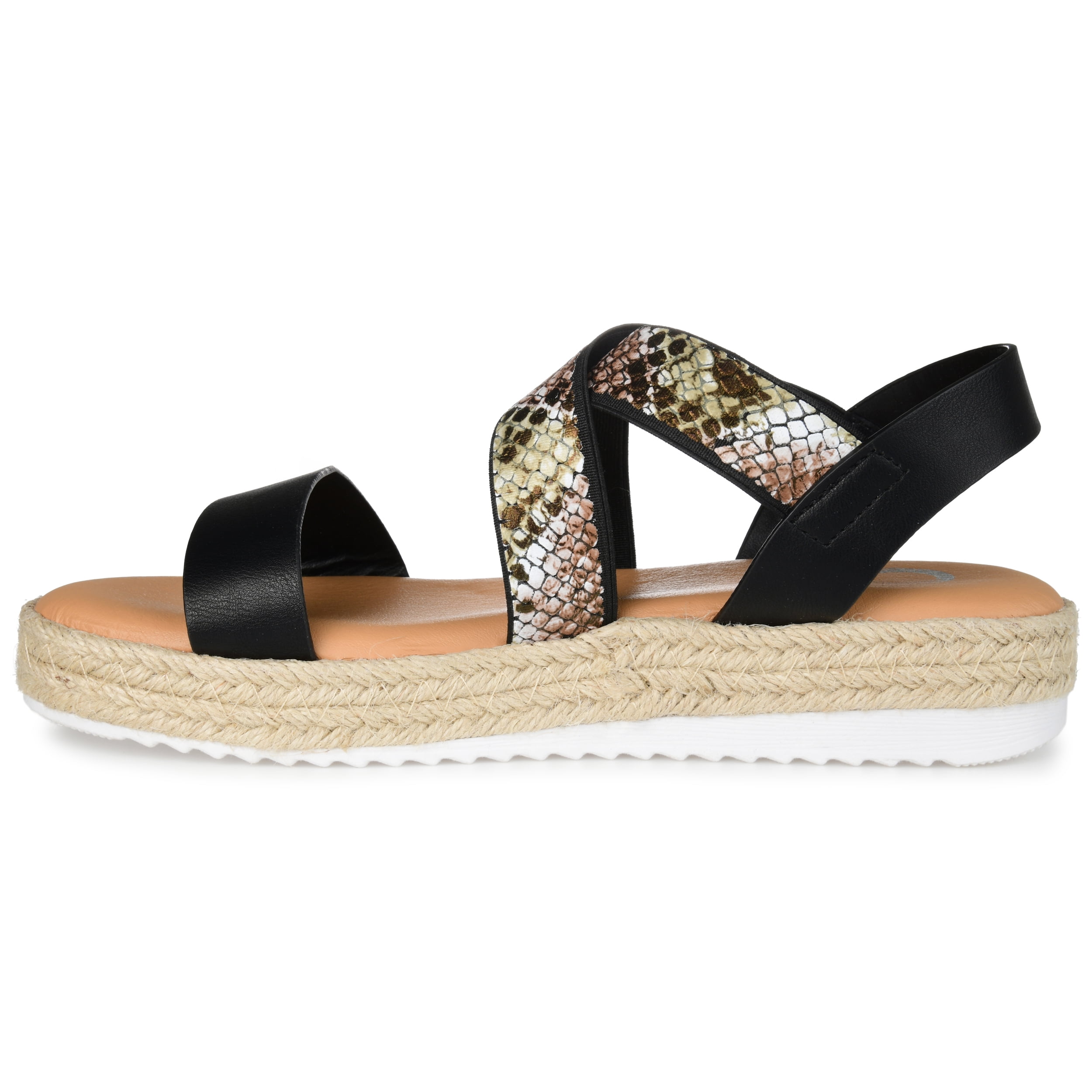 Journee Womens Caroline Strappy Espadrille Sandals
