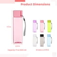 thumbnail image 2 of 24 PCS Colorful Plastic Water Bottles, 17 oz Transparent Reusable Sports Drink Bottles, Leakproof Lightweight Water Containers for Daily Hydration Travel Fitness, 2 of 7
