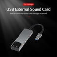 thumbnail image 2 of 6-in-1 USB External Optical Sound Card Multifunction Audio Converter Adapter for Notebook Aluminium Sound Card, 2 of 5