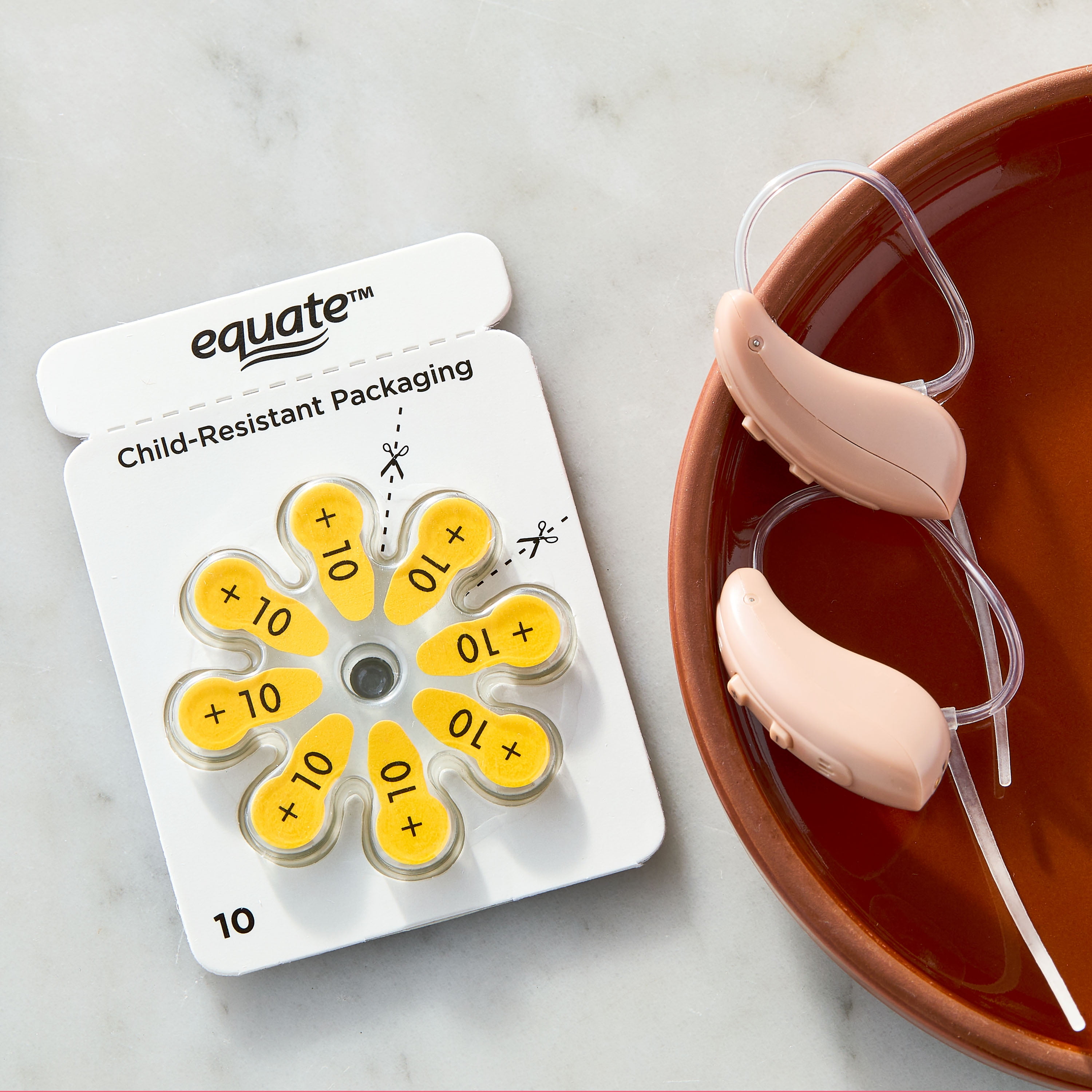 Equate Hearing Aid Batteries, Size 10, 32 Pack