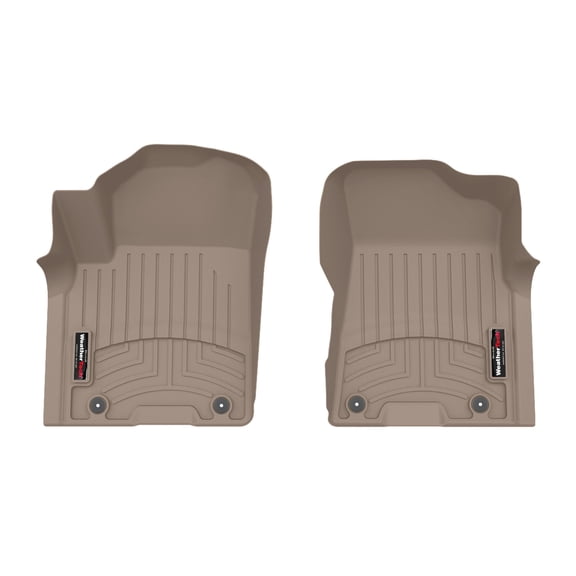 WeatherTech Custom Fit FloorLiners compatible with Armada, QX80 - 1st Row (Driver & Passenger), Tan