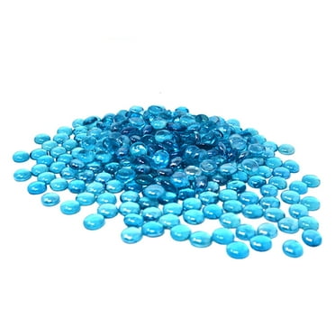 3000 Pcs Wholesale Ocean Blue Glass Gems, Pebbles, Marble Vase Filler (30LB)