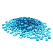 500 Pcs Ocean Blue Glass Gems, Pebbles, Mosaic Tiles, Marbles Vase Filler (5LB)