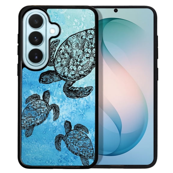 WIRESTER Shockproof Soft Rubber Cover Case for Samsung Galaxy S26 6.3" 2026, Animal Ocean Sea Turtles