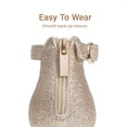 thumbnail image 4 of DREAM PAIRS Girls Dress Sandals with Back Zipper Sparkly Low Heel Party Sandals for Toddler Little and Big Kids, 4 of 6