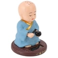 thumbnail image 4 of Pequeñas Figuras De Monje, Lindo Adorno Para Coche, Energía Solar, Ondeando, 4 of 7