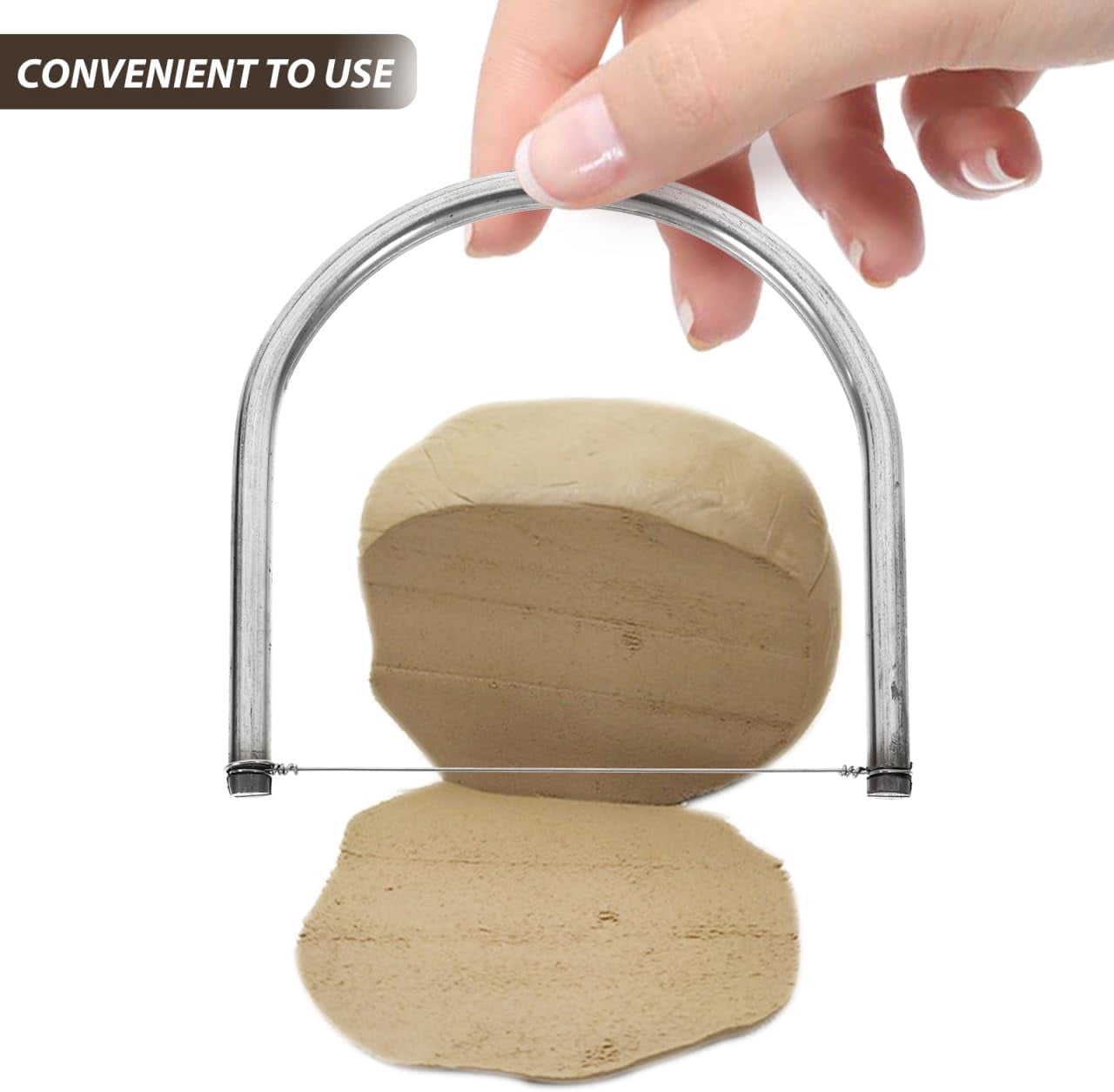 Angle Cutting Clay Tool Stainless Steel Wire Bevel Cutter Trimming Pottery Clay Sculpting Tool DIY for Pottery Ceramics and Sculpting