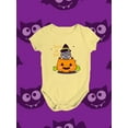 thumbnail image 3 of Halloween Kitten In Pumpkin Bodysuit Infant -Image by Shutterstock,  18 Months, 3 of 4