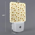 thumbnail image 2 of Salouo Watercolor Bee Honey Honeycomb Bee for Night Lights Plug into Wall 1 Pack, 0.5W Plug in Night Light with Dusk-to-Dawn Light Sensor LED Nightlight for Bathroom, Adult, Hallway-US, 2 of 7