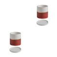 thumbnail image 1 of Transemion Weather-Resistant Ceramic Pot Helper For All Planting Needs Ceramics Ceramic Flower Pots Ceramic Flowerpot Planter red 11*11 2Set, 1 of 6