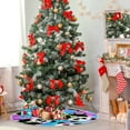thumbnail image 4 of FMSHPON Tie dye Panda Pattern Xmas Christmas Tree Skirt Stand Mat for Holiday Party Decoration Indoor Outdoor 48 inches, 4 of 6
