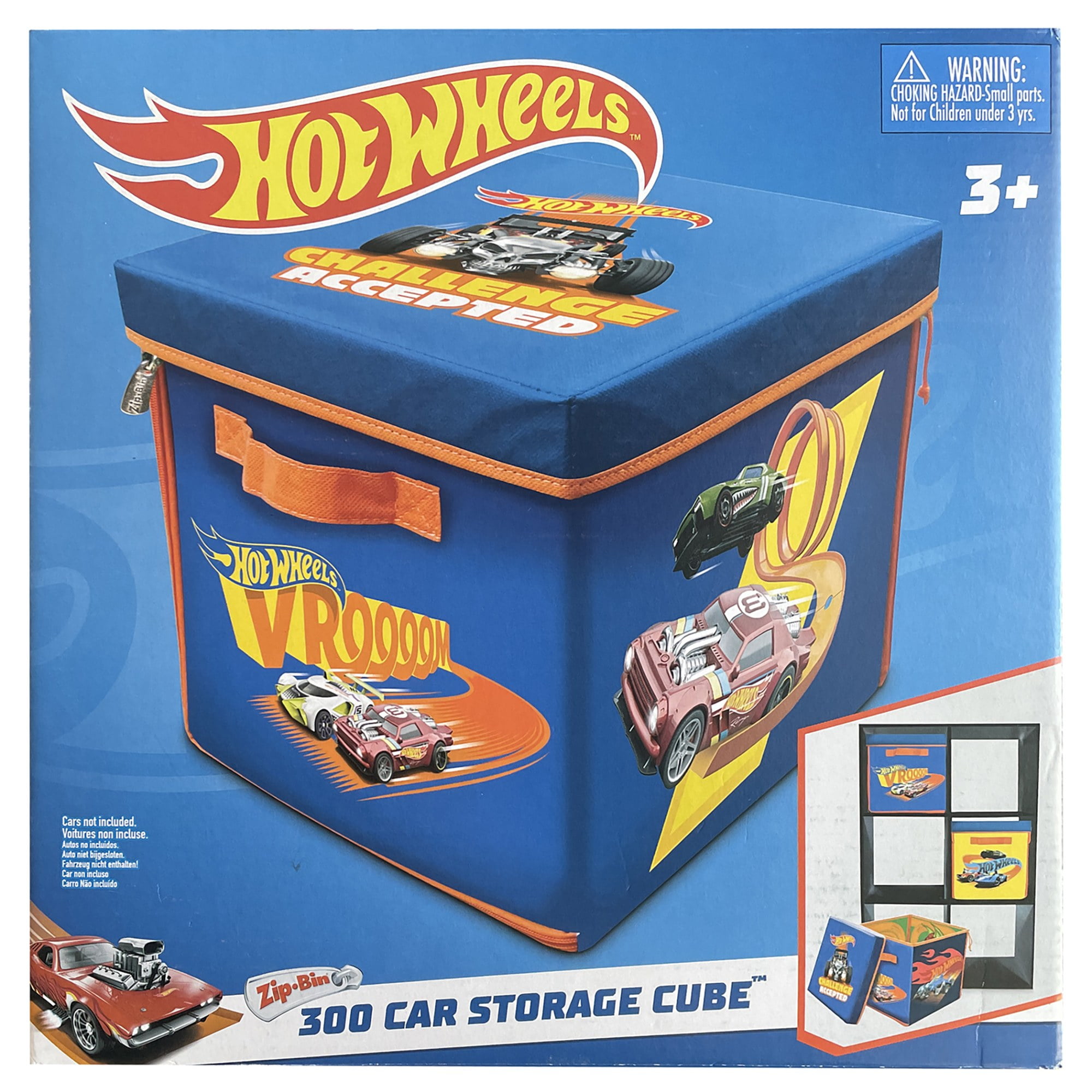ZipBin Hot Wheels 300 Car Storage Cube & Playmat