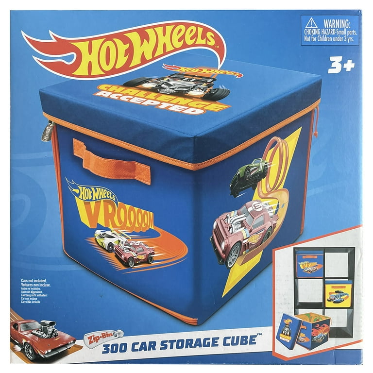 ZipBin Hot Wheels 300 Car Storage Cube & Playmat - Walmart.com