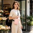 thumbnail image 4 of Travel Sling Bag for Men & Women, Crossbody Multipocket Chest Bag with Anti-Theft, Small Chest Bag Casual Trendy Waterproof Lightweight Phone Crossover Daypack - Pink, 4 of 6