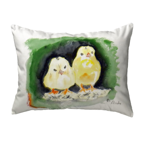 Betsy Drake KS448 11 x 14 in. Chicks Small No-Cord Pillow