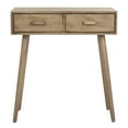 thumbnail image 4 of SAFAVIEH Dean 2 Drawer Modern Solid Console Table, Desert Brown, 4 of 11