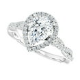 thumbnail image 2 of Amor Jewel 14K White Gold Plated Diamond Ring - 2 Ct VVS1/D Pear Cut Lab Created Simulated Diamond Ring - Classic Engagement Wedding Solitaire with Accent Rings for Women's - Proposal Rings, 2 of 5