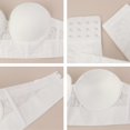 thumbnail image 3 of Sujetador sin tirantes HSIA Longline para mujer, busto grande, talla grande, 3 of 3