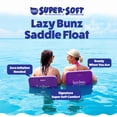 thumbnail image 2 of TRC Recreation Lazy Bunz Foam Water Saddle Pool Lounger Float, Purple, 2 of 7