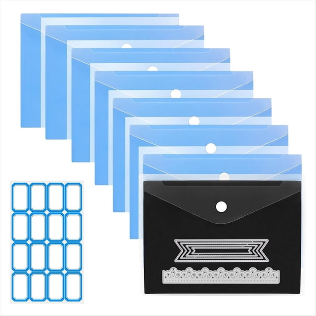 Paquete de 8 Cintas de Papel Magnético Engrosadas, Broches y Etiquetas Adhesivas para Almacenamiento de Troqueles, Sellos, Troquelado, Almacenamiento, Fabricación de Tarjetas B