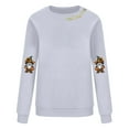 thumbnail image 4 of Wensltd Fall Pumpkin Sweatshirt for Women Pullovers Tops Thanksgiving Long Sleeve Shirt, 4 of 4